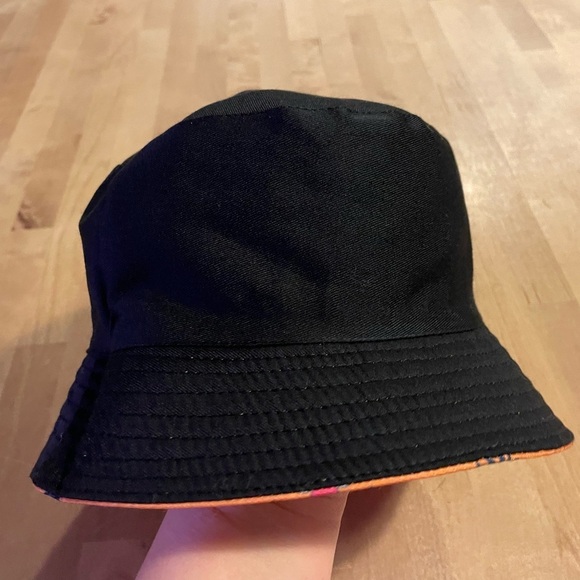 Ernie Bucket Hat Orange Black Reversible Unisex Sesame Street Cartoon Fisherman - Picture 11 of 14